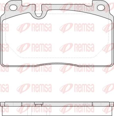 Remsa 1527.00 - Комплект спирачно феродо, дискови спирачки vvparts.bg