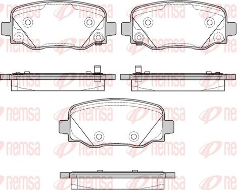 Remsa 1578.02 - Комплект спирачно феродо, дискови спирачки vvparts.bg