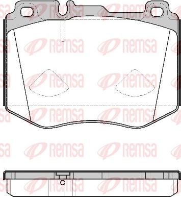 Remsa 1604.00 - Комплект спирачно феродо, дискови спирачки vvparts.bg