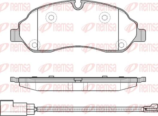 Remsa 1602.02 - Комплект спирачно феродо, дискови спирачки vvparts.bg