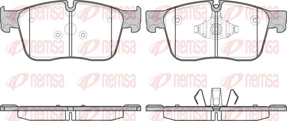 Remsa 1683.00 - Комплект спирачно феродо, дискови спирачки vvparts.bg