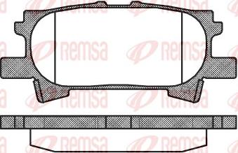 Remsa 1040.00 - Комплект спирачно феродо, дискови спирачки vvparts.bg