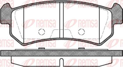 Remsa 1048.00 - Комплект спирачно феродо, дискови спирачки vvparts.bg