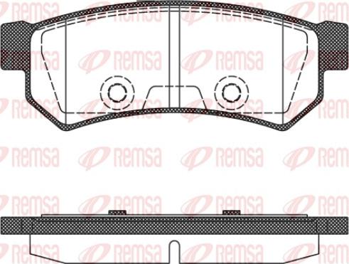 Remsa 1048.10 - Комплект спирачно феродо, дискови спирачки vvparts.bg