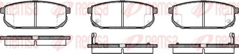Remsa 1042.02 - Комплект спирачно феродо, дискови спирачки vvparts.bg