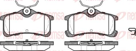 Remsa 1050.02 - Комплект спирачно феродо, дискови спирачки vvparts.bg