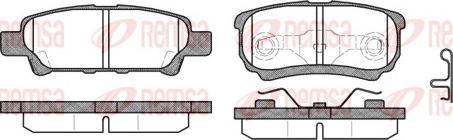 Remsa 1051.02 - Комплект спирачно феродо, дискови спирачки vvparts.bg