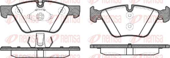 Remsa 1052.30 - Комплект спирачно феродо, дискови спирачки vvparts.bg