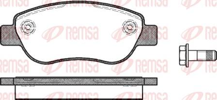 Remsa 1069.00 - Комплект спирачно феродо, дискови спирачки vvparts.bg