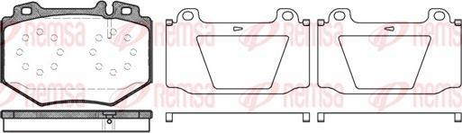 Remsa 1065.00 - Комплект спирачно феродо, дискови спирачки vvparts.bg