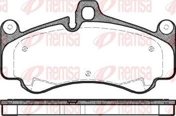 Remsa 1066.00 - Комплект спирачно феродо, дискови спирачки vvparts.bg