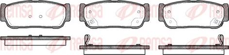 Remsa 1063.02 - Комплект спирачно феродо, дискови спирачки vvparts.bg