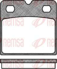 Remsa 1067.00 - Комплект спирачно феродо, дискови спирачки vvparts.bg