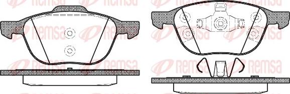 Remsa 1082.30 - Комплект спирачно феродо, дискови спирачки vvparts.bg