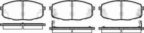 MK Kashiyama D11163M - Комплект спирачно феродо, дискови спирачки vvparts.bg