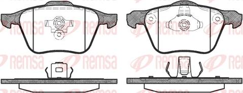 Remsa 1070.00 - Комплект спирачно феродо, дискови спирачки vvparts.bg