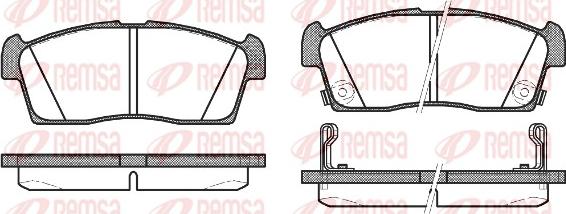 Remsa 1199.02 - Комплект спирачно феродо, дискови спирачки vvparts.bg