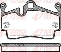 Remsa 1191.00 - Комплект спирачно феродо, дискови спирачки vvparts.bg