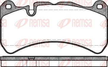 Remsa 1192.00 - Комплект спирачно феродо, дискови спирачки vvparts.bg