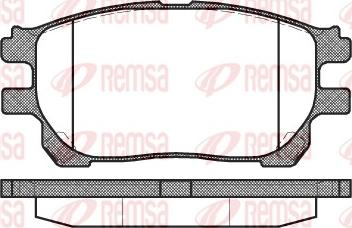 Remsa 1143.00 - Комплект спирачно феродо, дискови спирачки vvparts.bg