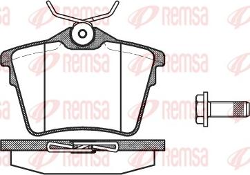 Remsa 1103.00 - Комплект спирачно феродо, дискови спирачки vvparts.bg