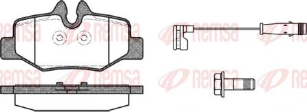 Remsa 1110.02 - Комплект спирачно феродо, дискови спирачки vvparts.bg