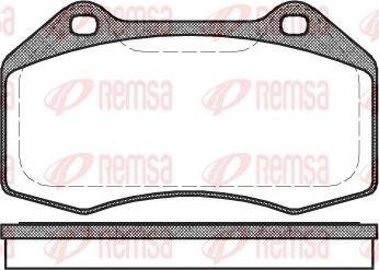 Remsa 1113.00 - Комплект спирачно феродо, дискови спирачки vvparts.bg