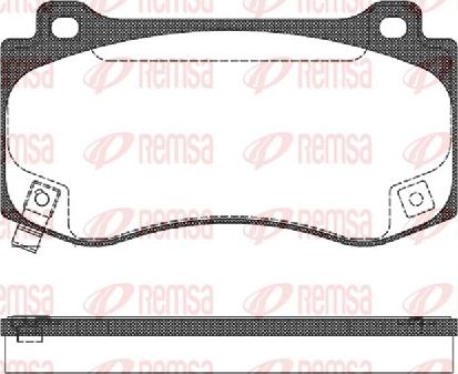 Remsa 1185.04 - Комплект спирачно феродо, дискови спирачки vvparts.bg