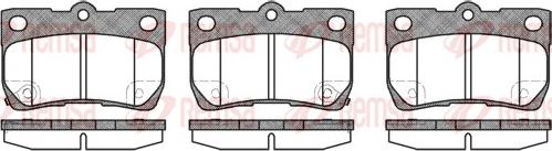 Remsa 1181.02 - Комплект спирачно феродо, дискови спирачки vvparts.bg