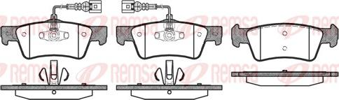 Remsa 1187.02 - Комплект спирачно феродо, дискови спирачки vvparts.bg