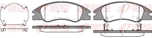 Remsa 1134.02 - Комплект спирачно феродо, дискови спирачки vvparts.bg