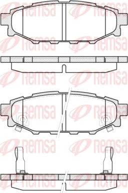 Remsa 1136.12 - Комплект спирачно феродо, дискови спирачки vvparts.bg