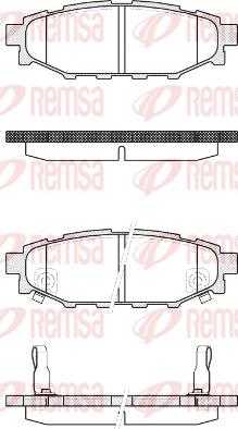 Remsa 1136.22 - Комплект спирачно феродо, дискови спирачки vvparts.bg