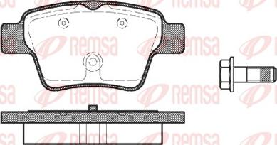 Remsa 1138.00 - Комплект спирачно феродо, дискови спирачки vvparts.bg