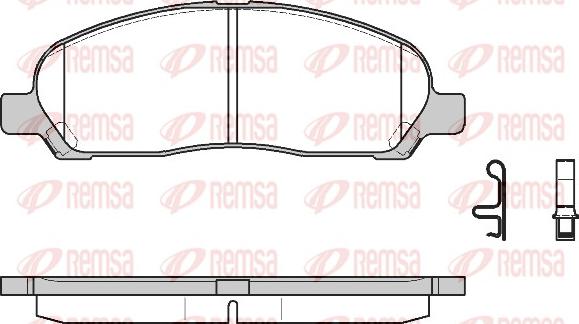 Remsa 1120.02 - Комплект спирачно феродо, дискови спирачки vvparts.bg