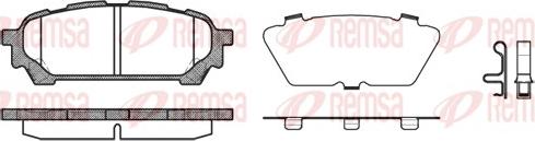 Remsa 1176.01 - Комплект спирачно феродо, дискови спирачки vvparts.bg