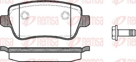 Remsa 1178.00 - Комплект спирачно феродо, дискови спирачки vvparts.bg