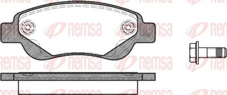 Remsa 1177.00 - Комплект спирачно феродо, дискови спирачки vvparts.bg