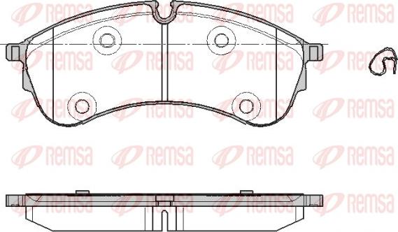 Remsa 1847.00 - Комплект спирачно феродо, дискови спирачки vvparts.bg