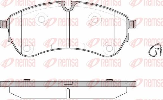 Remsa 1830.00 - Комплект спирачно феродо, дискови спирачки vvparts.bg