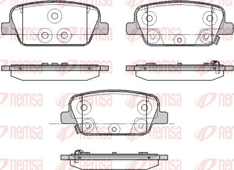 Remsa 1878.02 - Комплект спирачно феродо, дискови спирачки vvparts.bg