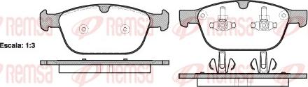 Remsa 1397.00 - Комплект спирачно феродо, дискови спирачки vvparts.bg