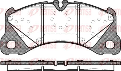 Remsa 1345.40 - Комплект спирачно феродо, дискови спирачки vvparts.bg