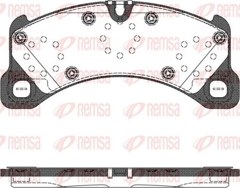 Remsa 1345.50 - Комплект спирачно феродо, дискови спирачки vvparts.bg