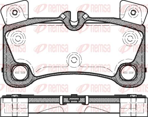 Remsa 1346.00 - Комплект спирачно феродо, дискови спирачки vvparts.bg