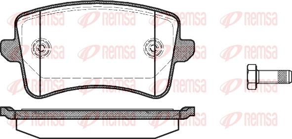 Remsa 1343.00 - Комплект спирачно феродо, дискови спирачки vvparts.bg