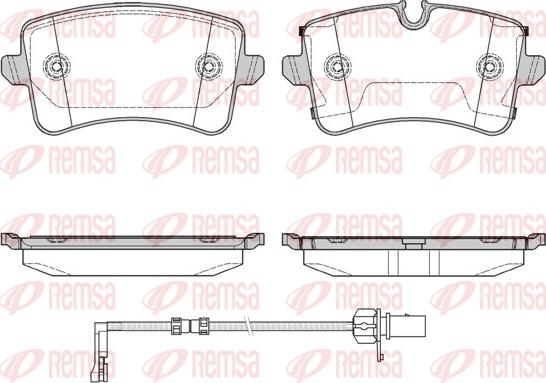 Remsa 1343.20 - Комплект спирачно феродо, дискови спирачки vvparts.bg