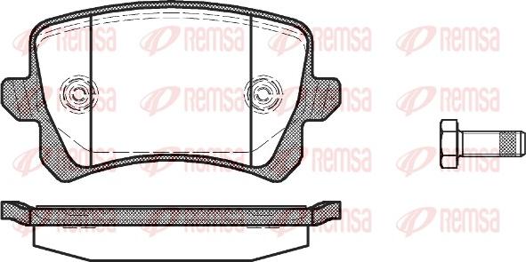 Remsa 1342.00 - Комплект спирачно феродо, дискови спирачки vvparts.bg