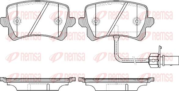 Remsa 1342.01 - Комплект спирачно феродо, дискови спирачки vvparts.bg