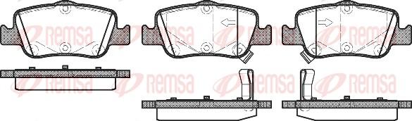 Remsa 1356.02 - Комплект спирачно феродо, дискови спирачки vvparts.bg